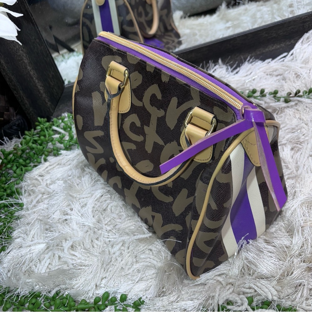 -Y2k Victoria’s Secret Small Brown Logo Bowler Handbag